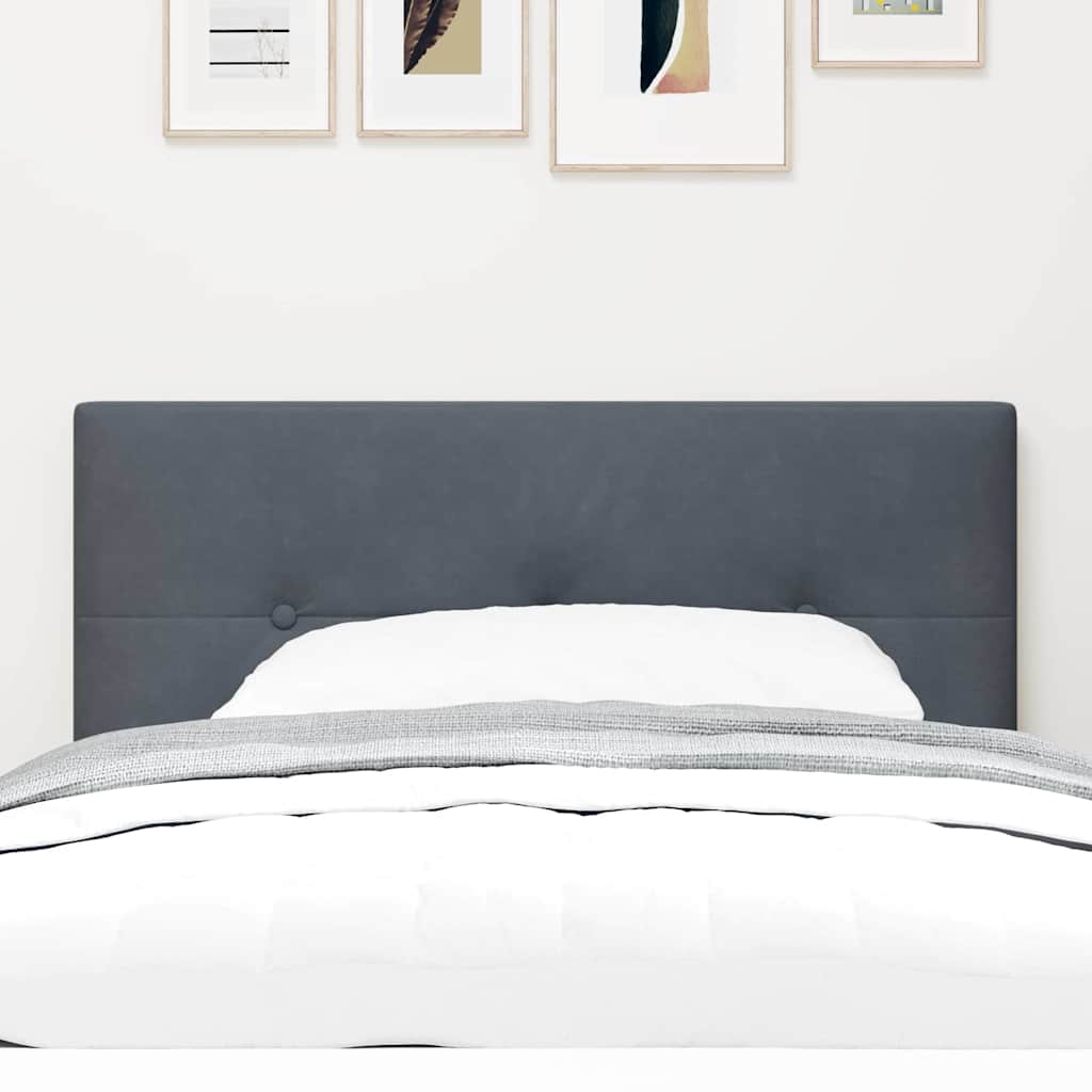 Tête de lit Montage mural Gris foncé 100 cm Velours - XIOS