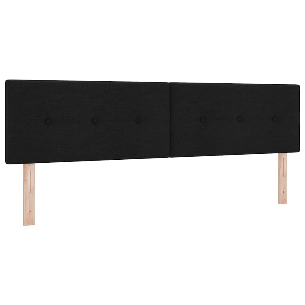 Tête de lit avec tête de lit Noir 180 cm Cuir synthétique