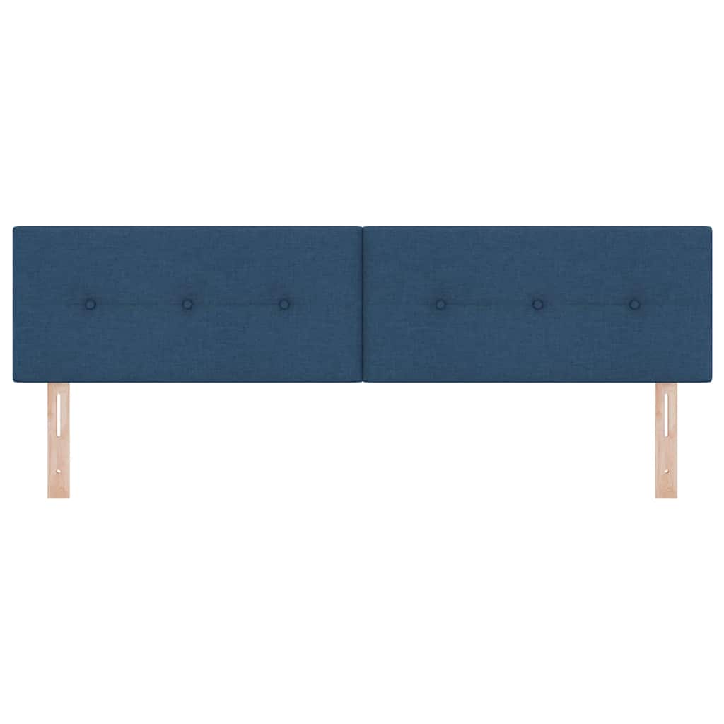 Tête de lit avec tête de lit Bleu 180 cm Cuir synthétique