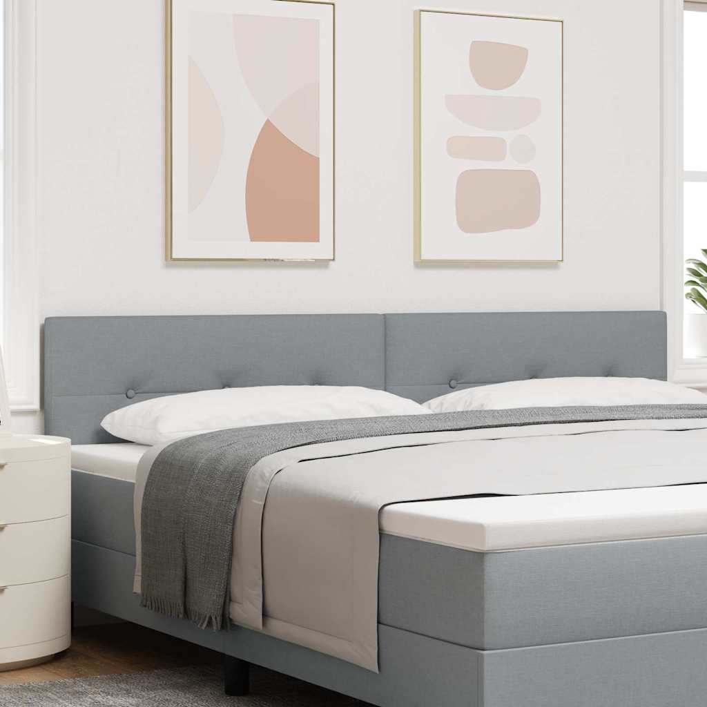 Tête de lit avec tête de lit Gris clair 200 cm tissu - XIOS