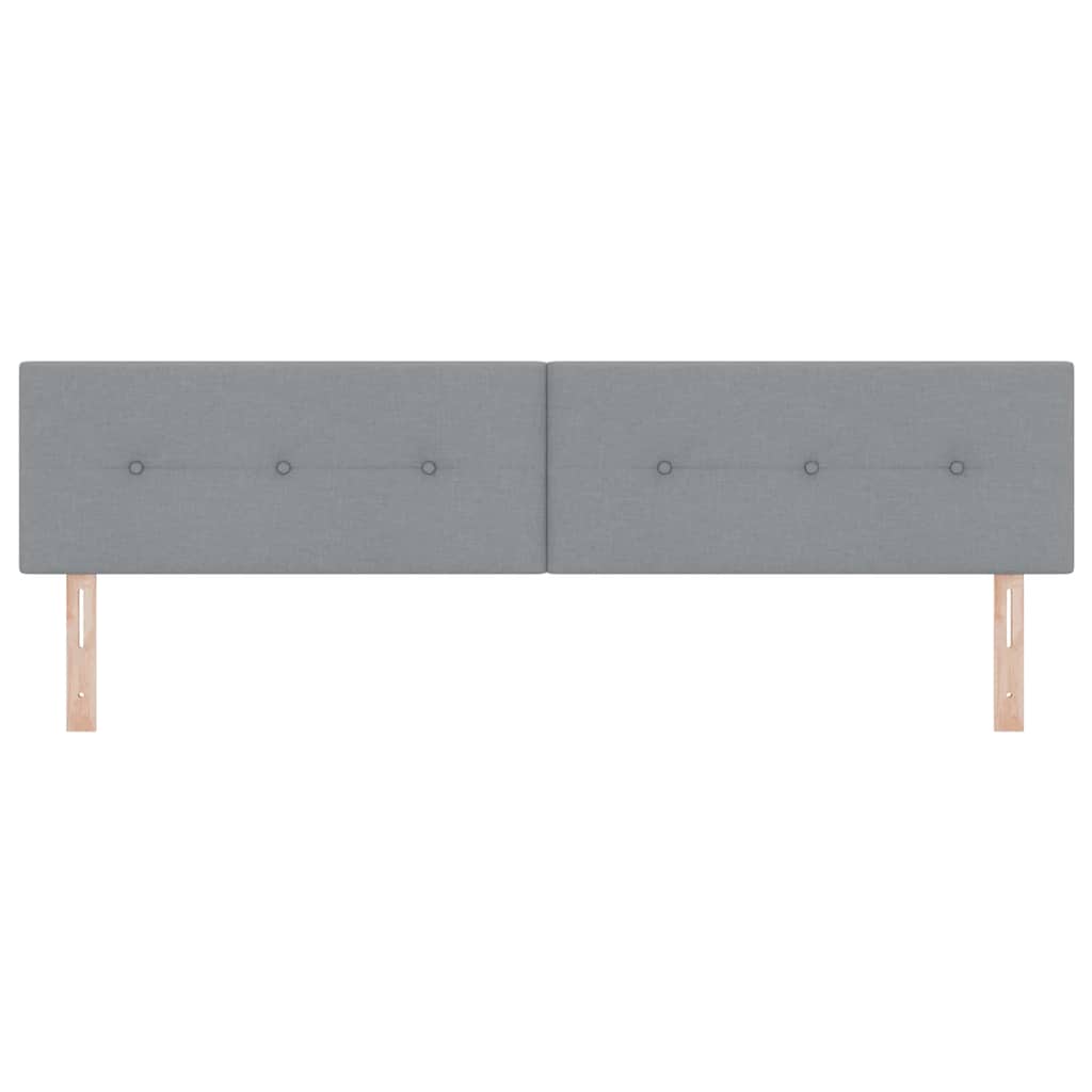 Tête de lit avec tête de lit Gris clair 200 cm tissu - XIOS