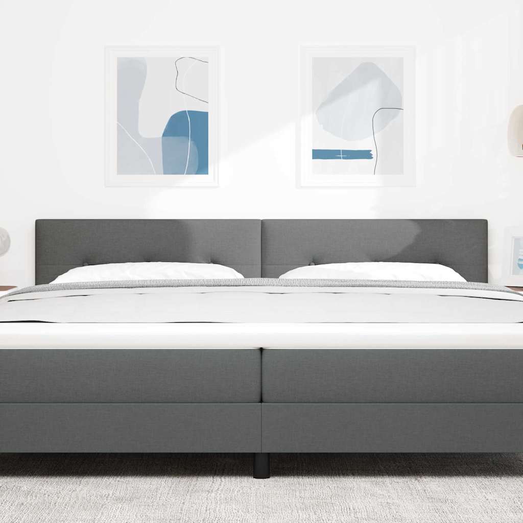 Tête de lit avec tête de lit Gris foncé 200 cm tissu - XIOS