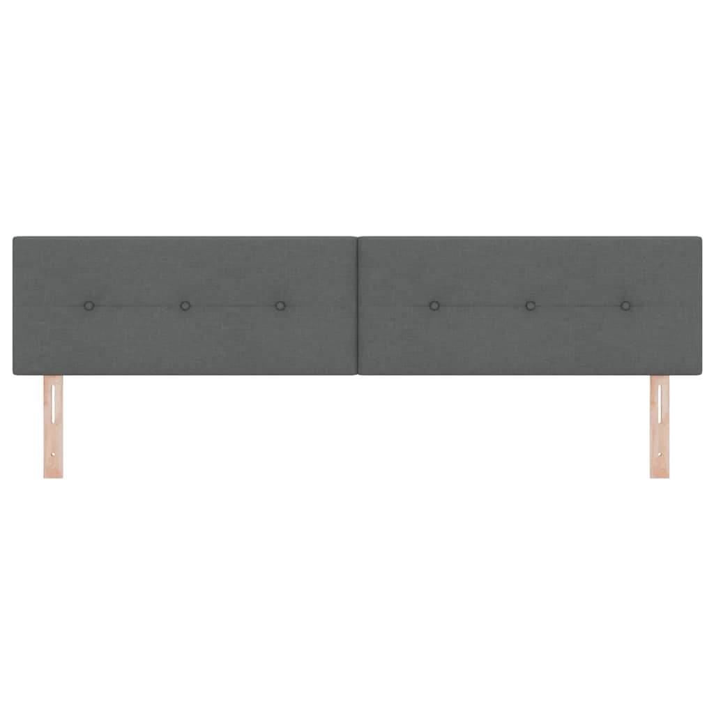 Tête de lit avec tête de lit Gris foncé 200 cm tissu - XIOS