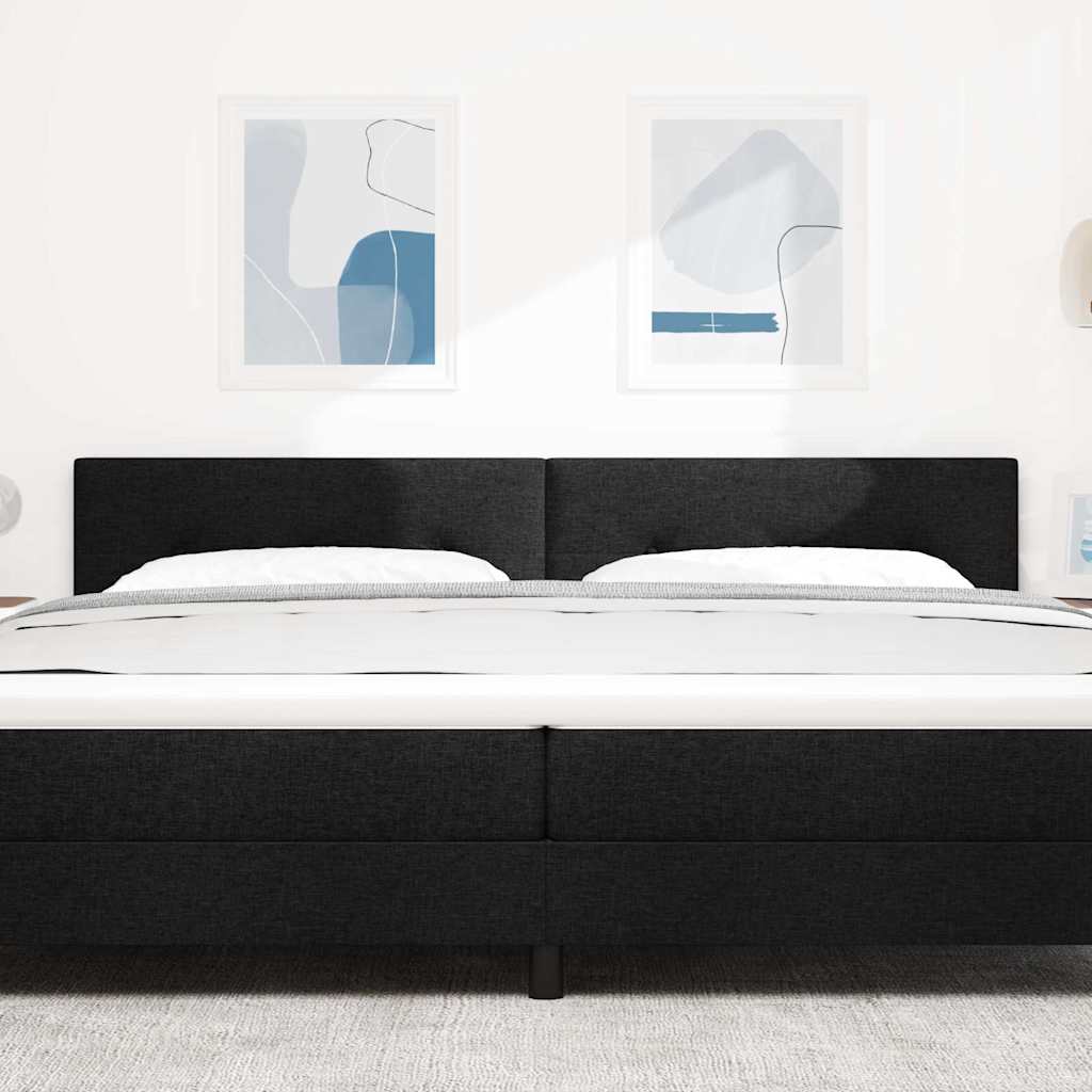 Tête de lit avec tête de lit Noir 200 cm tissu - XIOS