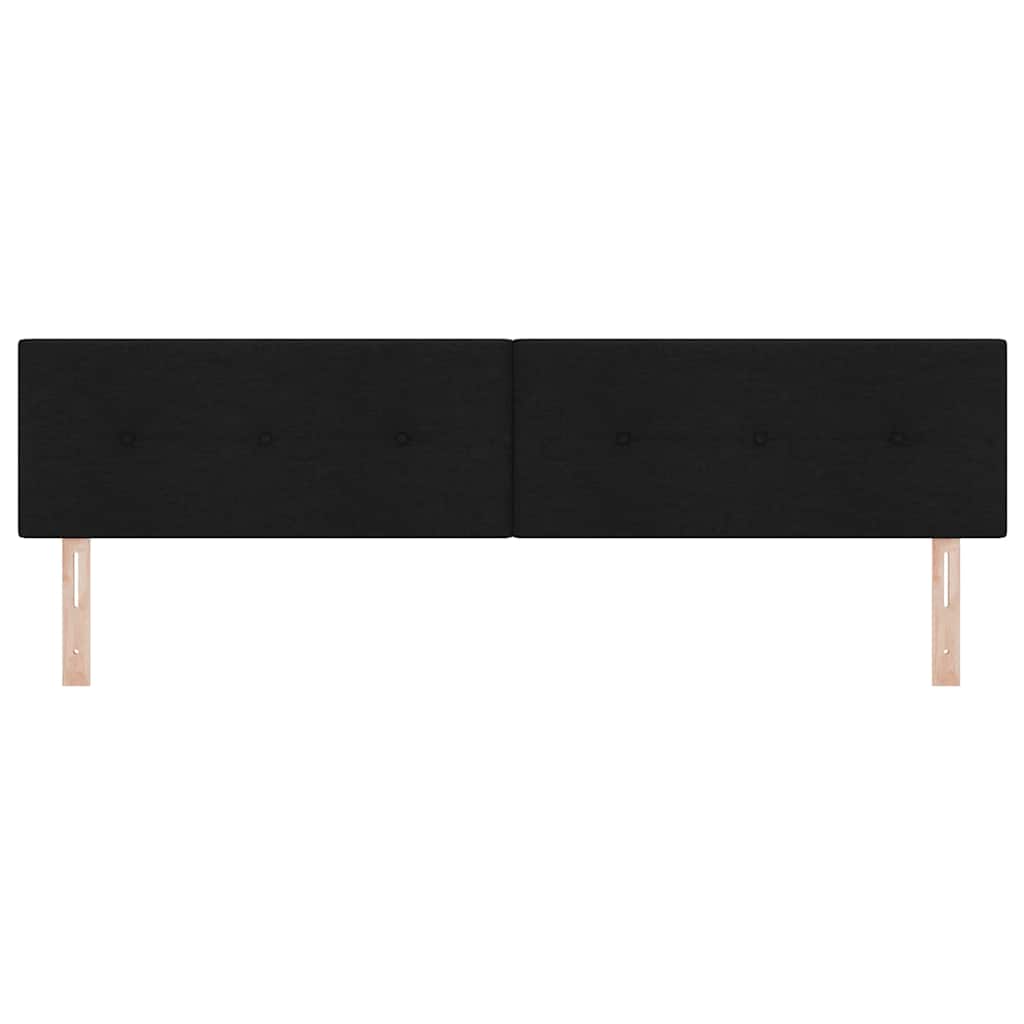 Tête de lit avec tête de lit Noir 200 cm tissu - XIOS