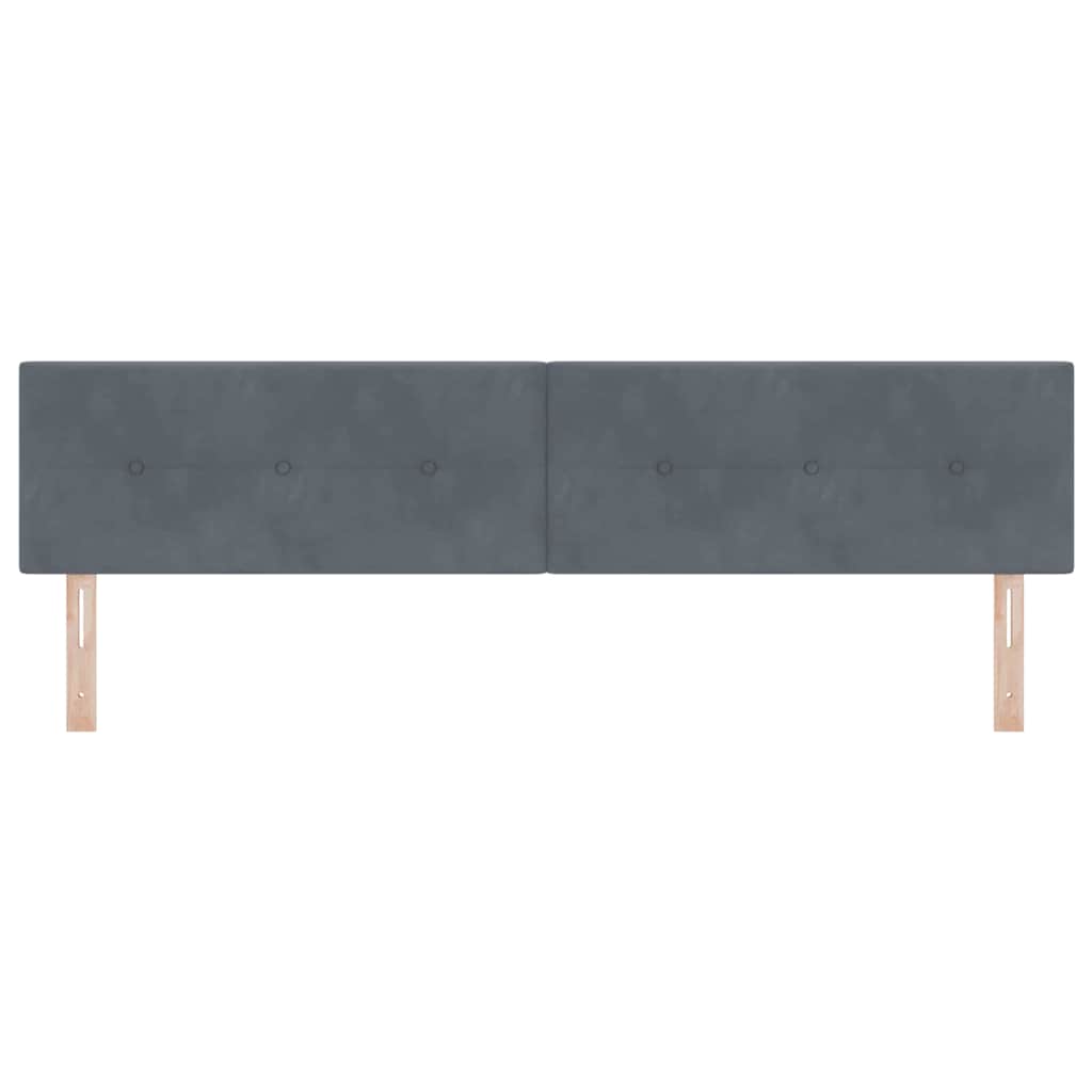 Tête de lit Montage mural Gris foncé 200 cm Velours - XIOS