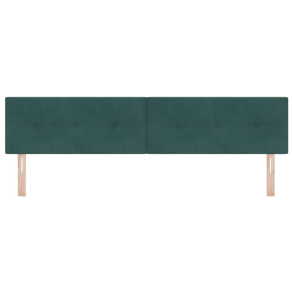 Tête de lit avec tête de lit Vert foncé 200 cm Cuir synthétique - XIOS