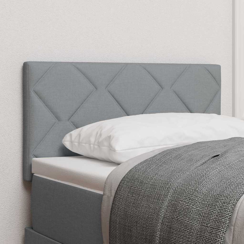 Tête de Lit en Tissu Géométrique Gris clair 80 cm tissu - XIOS