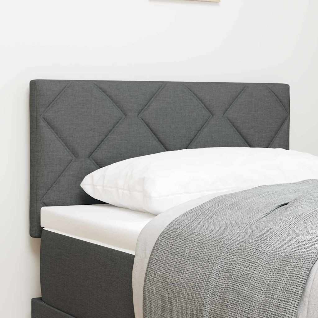 Tête de Lit en Tissu Géométrique Gris foncé 80 cm tissu - XIOS