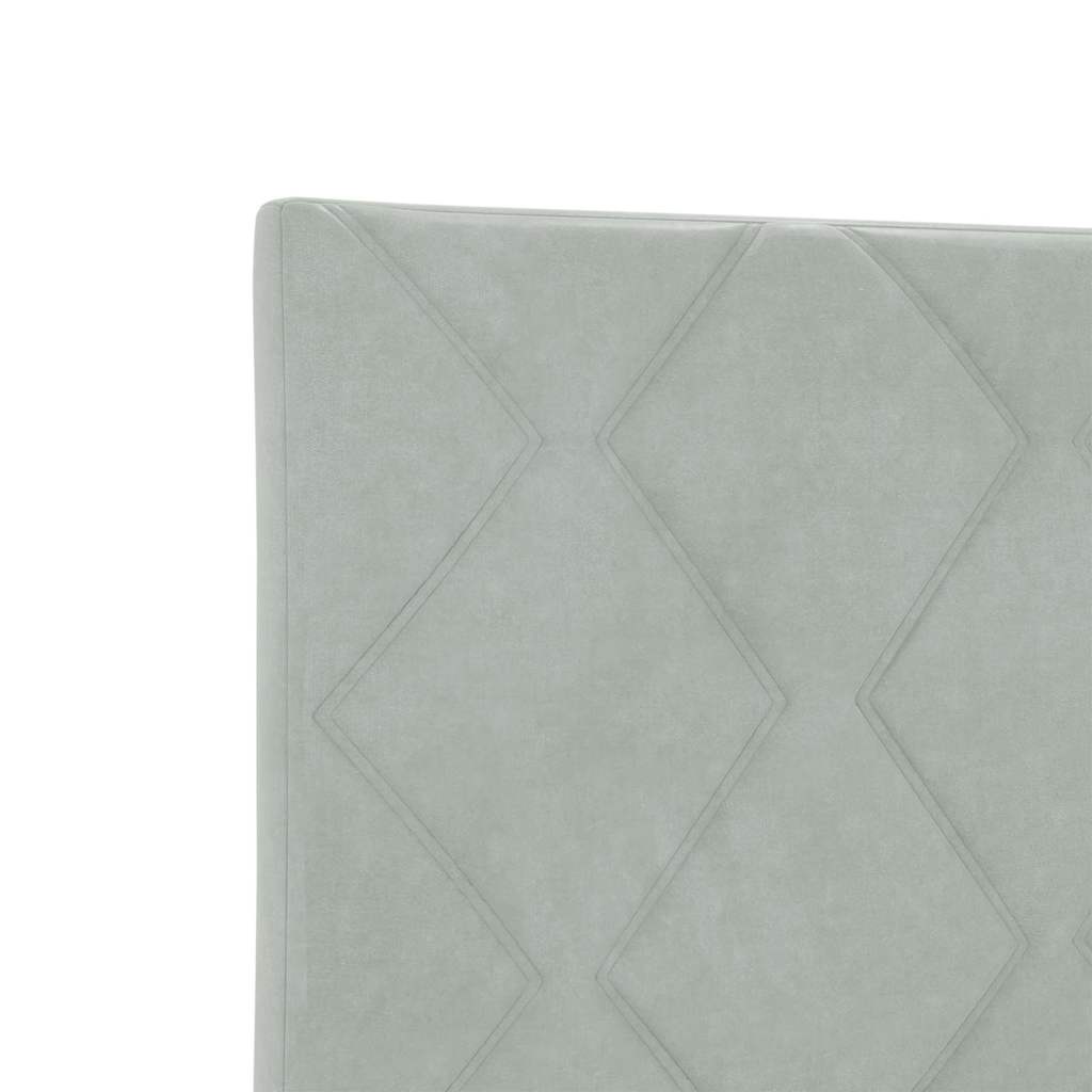 Tête de lit Montage mural Géométrique Gris clair 80 cm Velours - XIOS