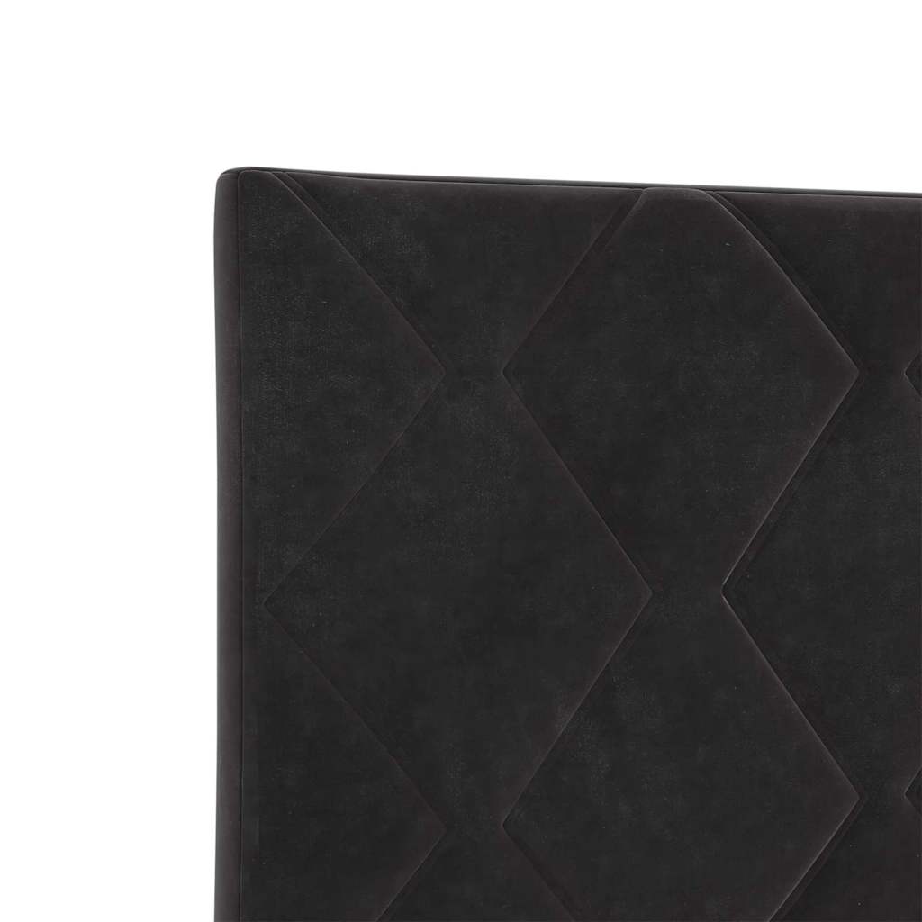 Tête de lit Montage mural Géométrique Noir 80 cm Velours - XIOS