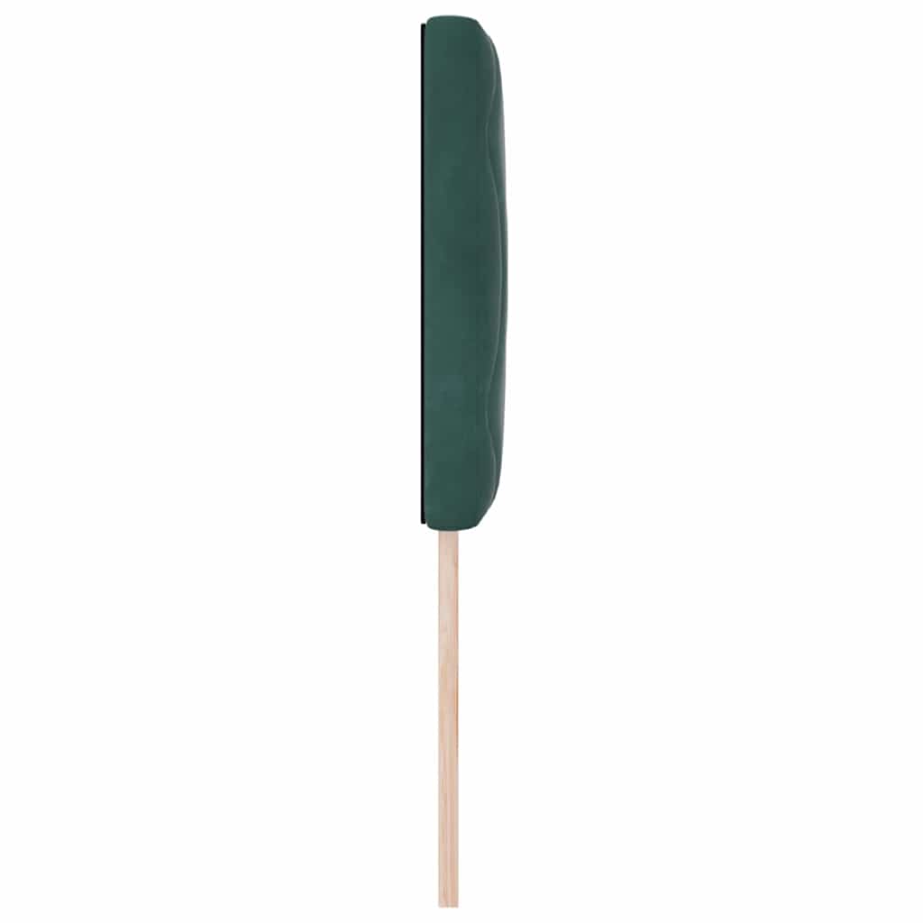 Tête de lit Montage mural Géométrique Vert foncé 80 cm Velours - XIOS