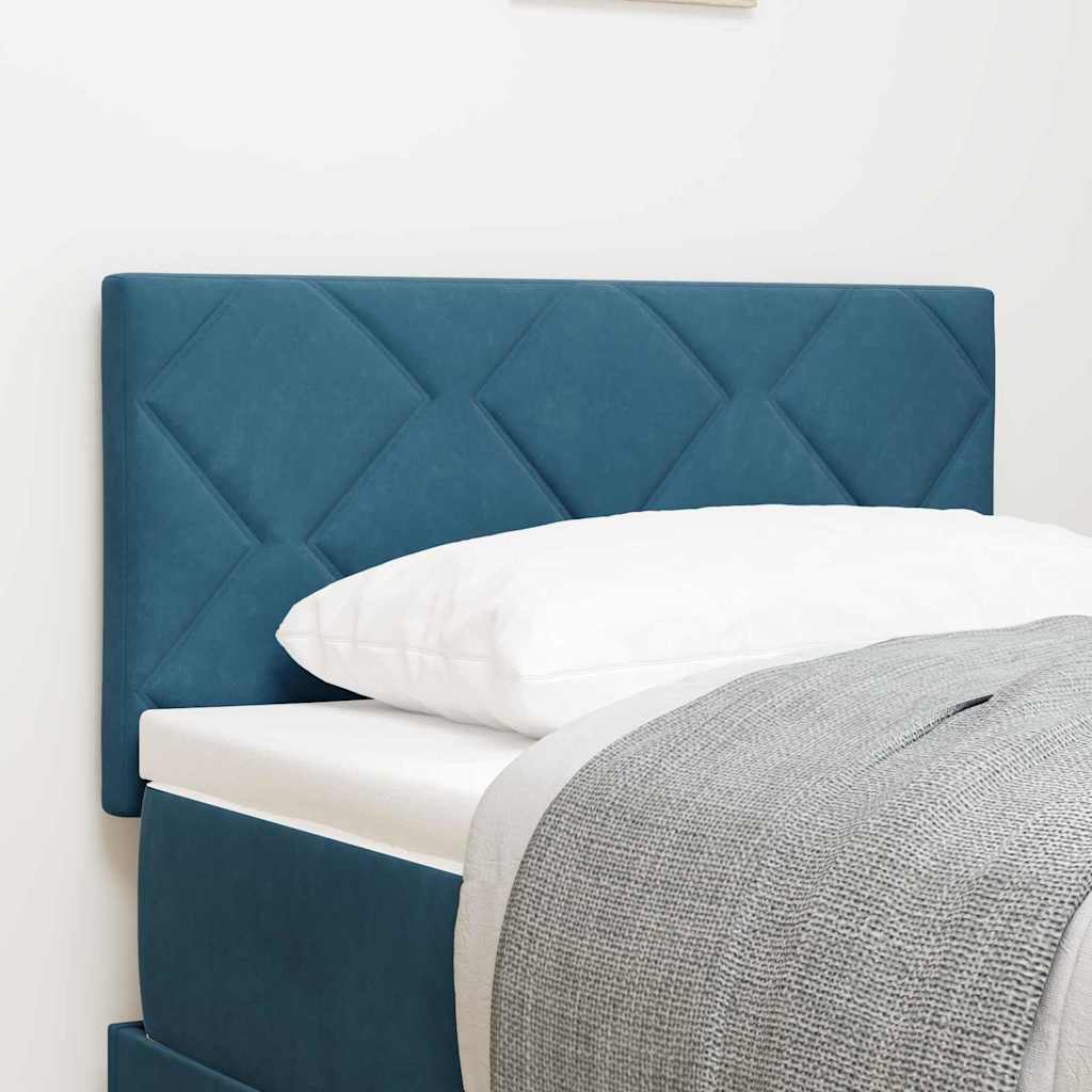 Tête de lit Montage mural Géométrique Bleu foncé 80 cm Velours - XIOS