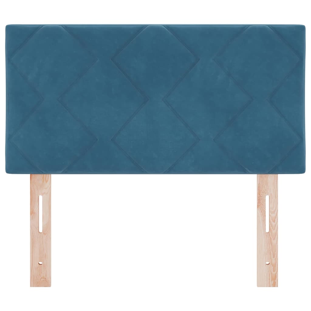 Tête de lit Montage mural Géométrique Bleu foncé 80 cm Velours - XIOS