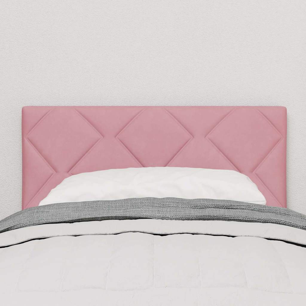 Tête de lit Montage mural Géométrique Rose 80 cm Velours - XIOS