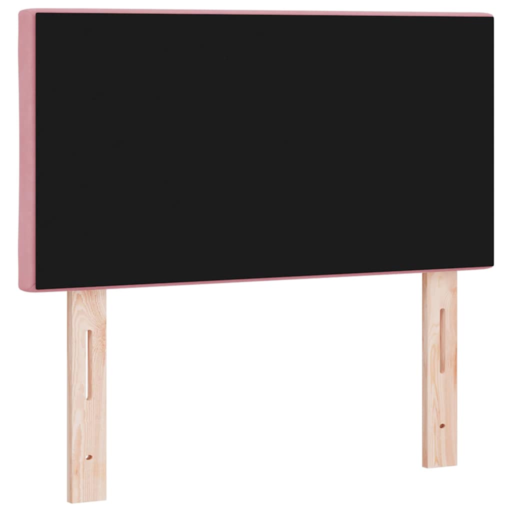 Tête de lit Montage mural Géométrique Rose 80 cm Velours - XIOS