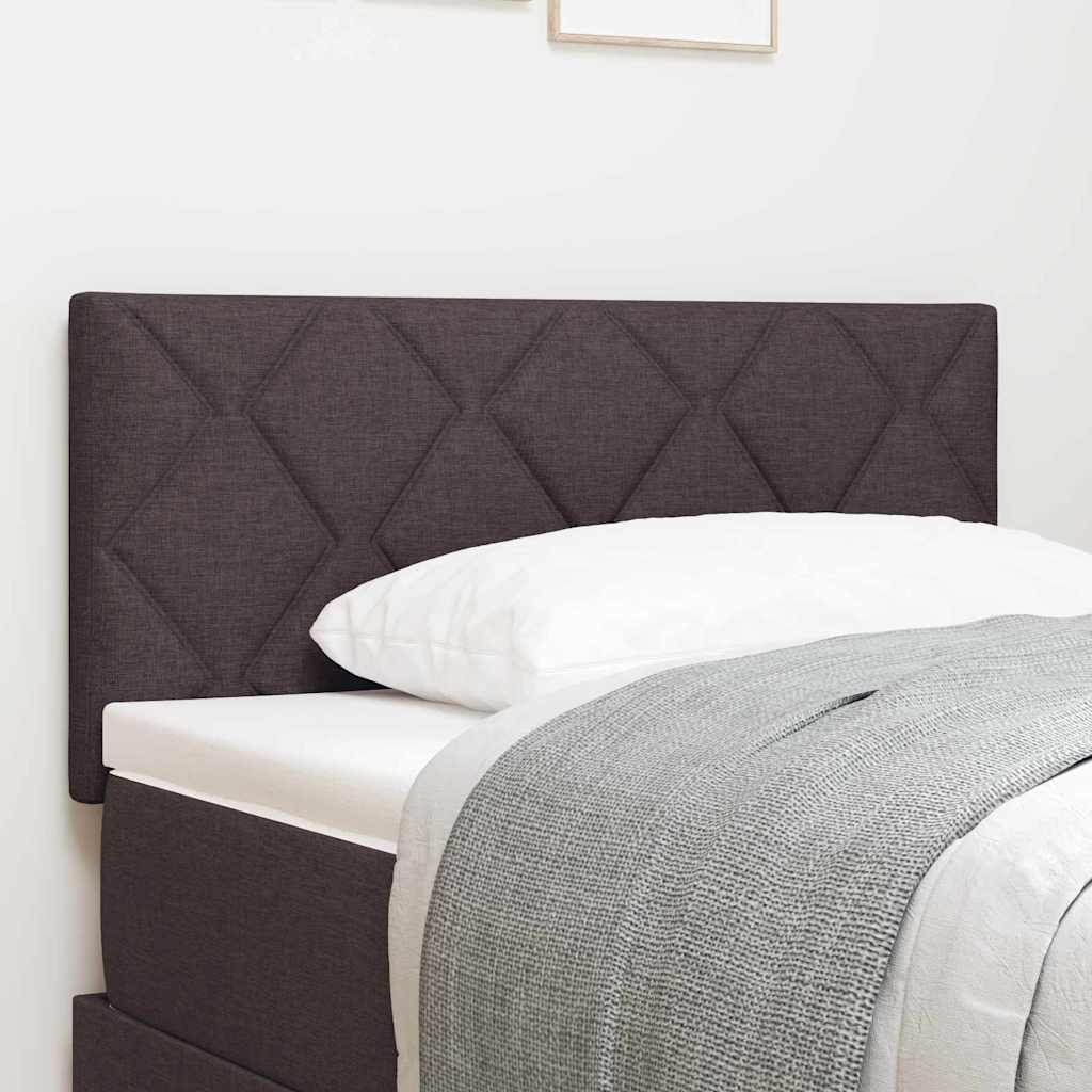 Tête de Lit en Tissu Géométrique Marron foncé 90 cm tissu - XIOS