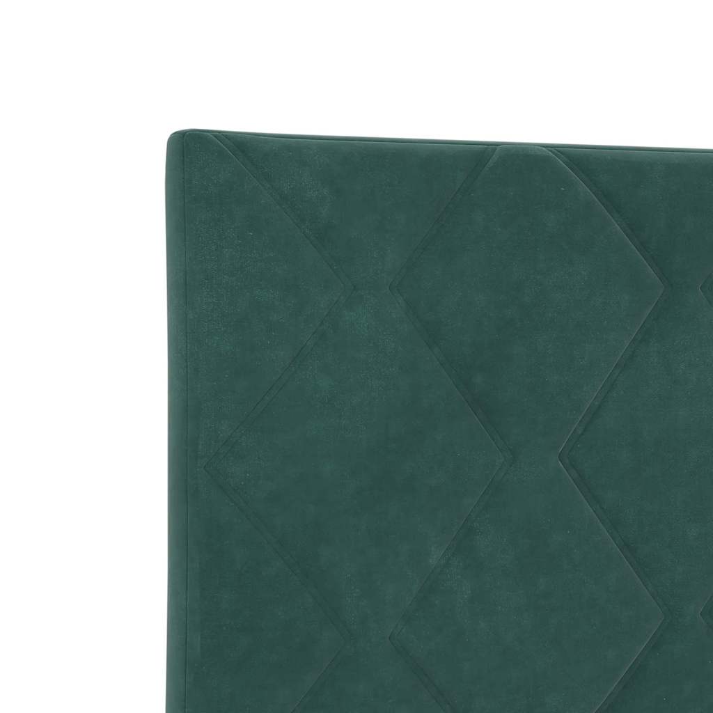 Tête de lit Montage mural Géométrique Vert foncé 90 cm Velours - XIOS