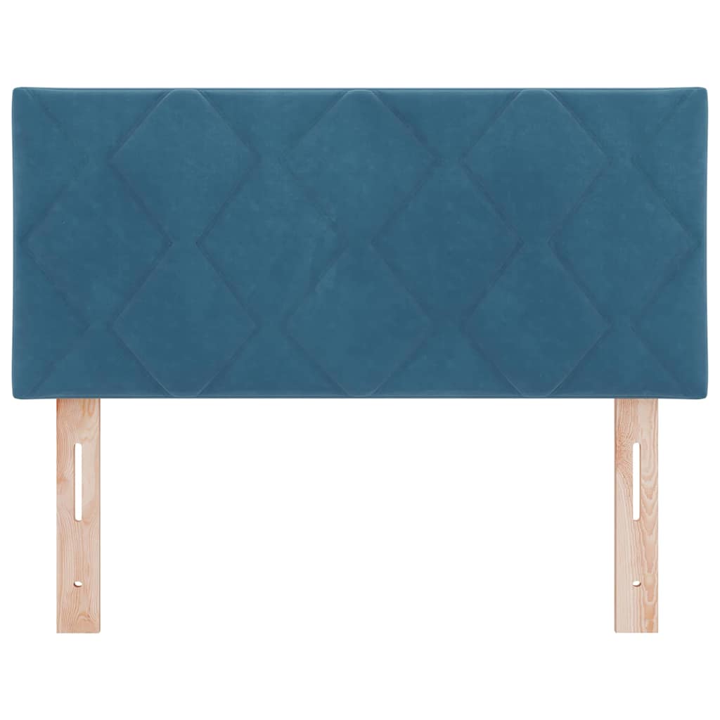 Tête de lit Montage mural Géométrique Bleu foncé 90 cm Velours - XIOS