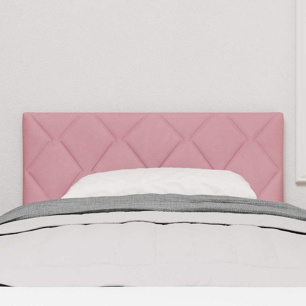 Tête de lit Montage mural Géométrique Rose 90 cm Velours - XIOS