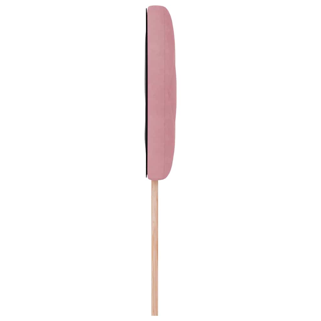 Tête de lit Montage mural Géométrique Rose 90 cm Velours - XIOS
