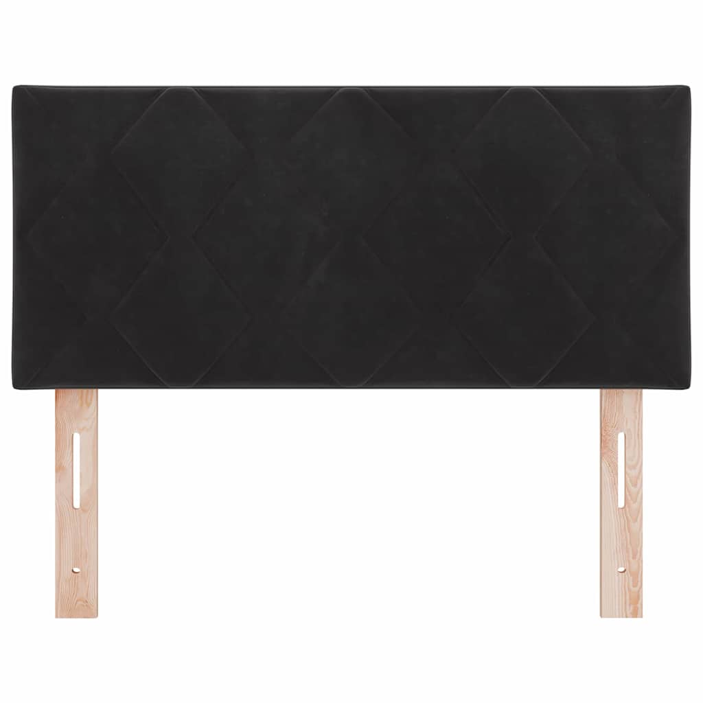 Tête de lit Montage mural Géométrique Noir 100 cm Velours - XIOS