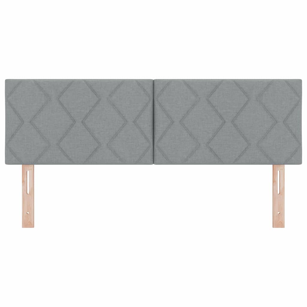 Tête de Lit en Tissu Géométrique Gris clair 144 cm tissu - XIOS