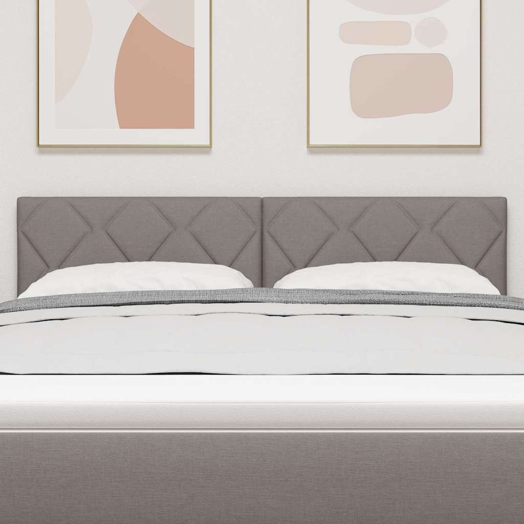 Tête de Lit en Tissu Géométrique Taupe 144 cm tissu - XIOS