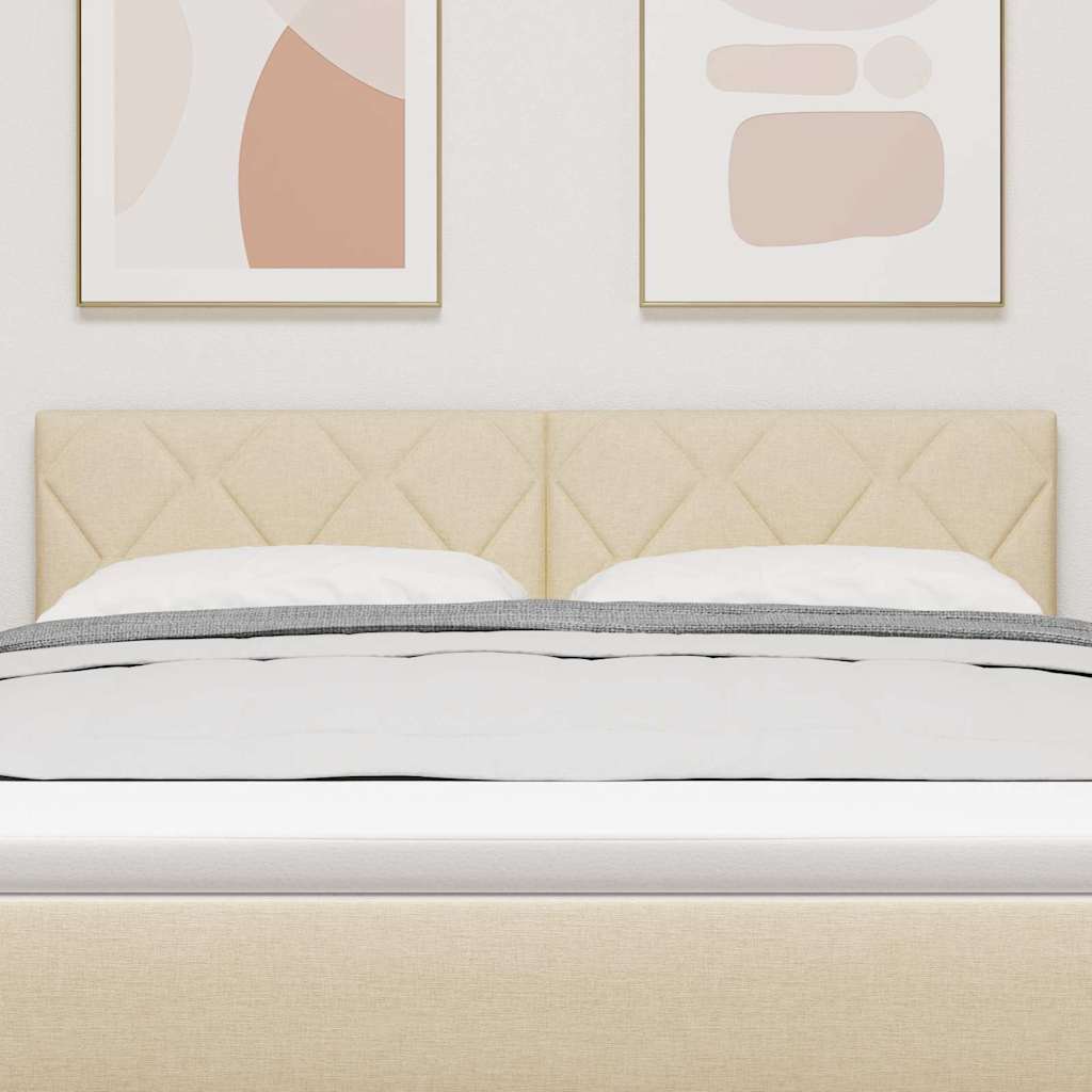 Tête de lit avec tête de lit Crème 144 cm Cuir synthétique - XIOS