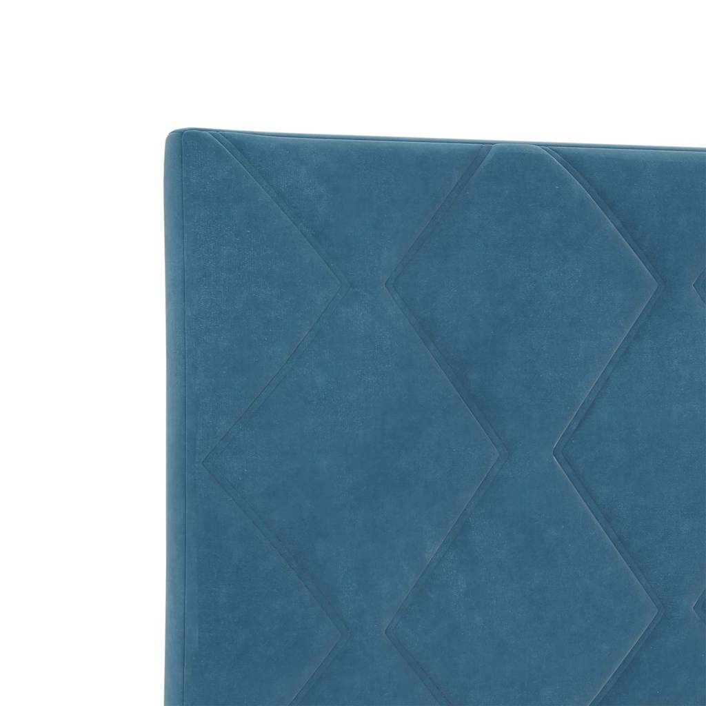 Tête de lit Montage mural Géométrique Bleu foncé 160 cm Velours - XIOS