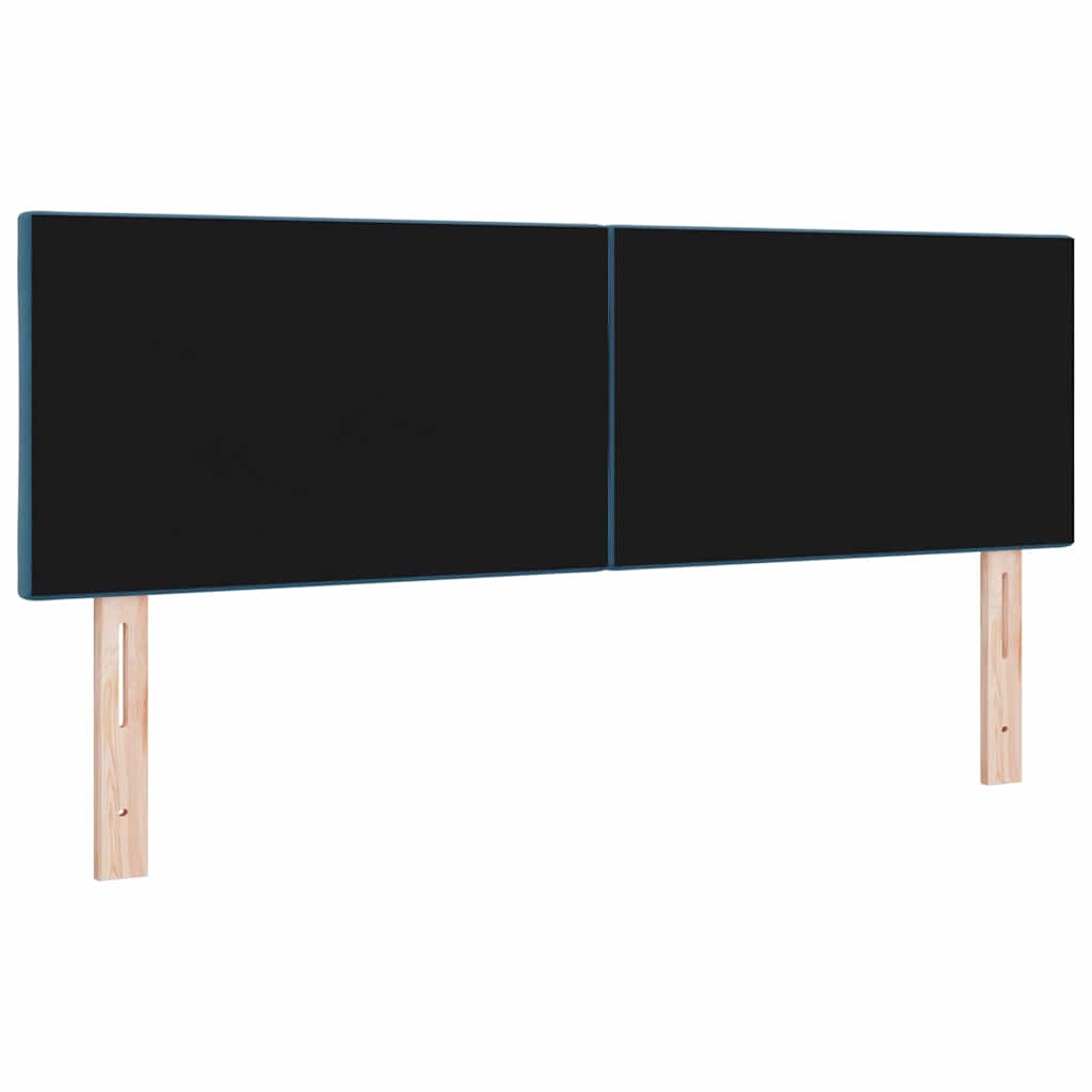 Tête de lit Montage mural Géométrique Bleu foncé 160 cm Velours - XIOS