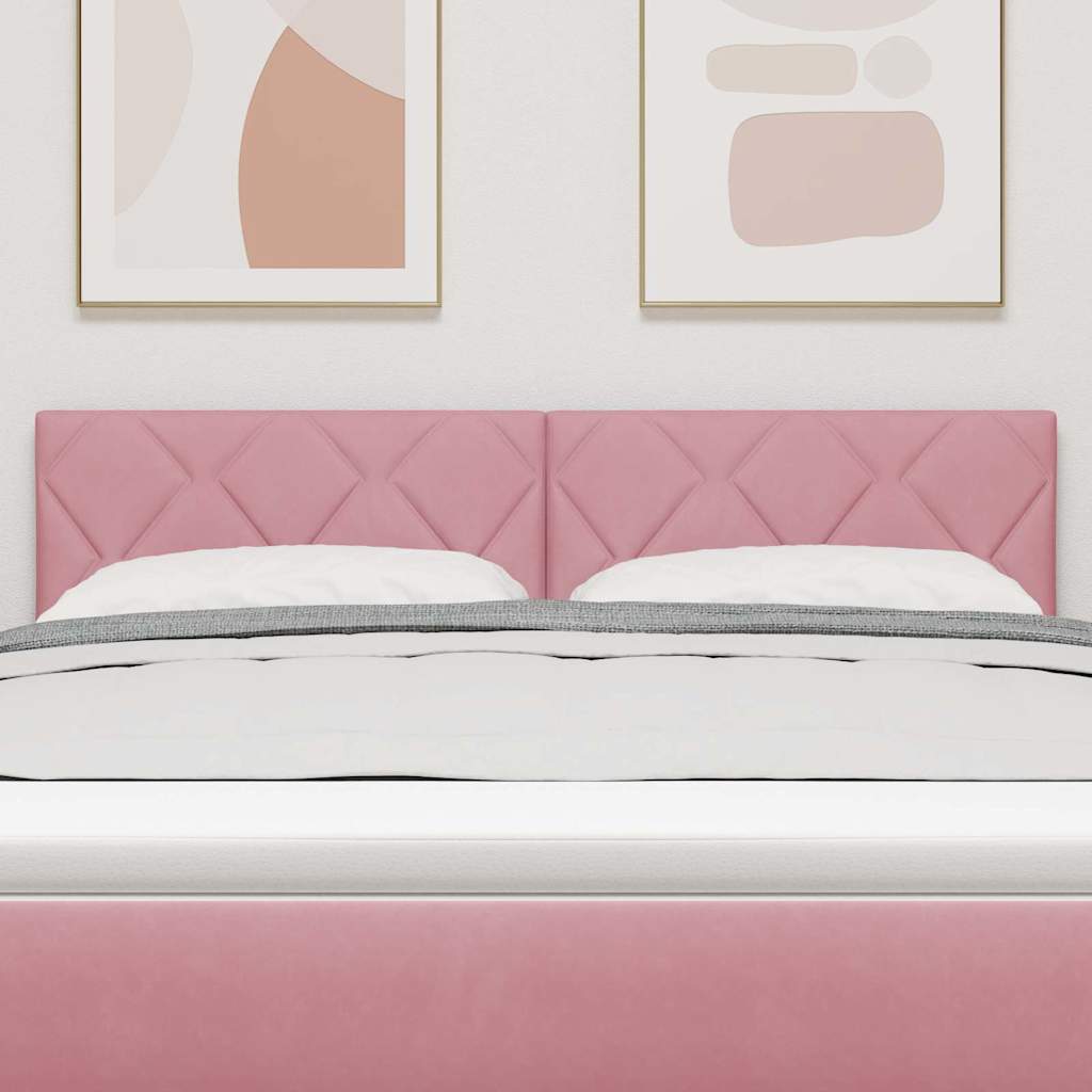 Tête de lit Rose 160 cm Velours - XIOS