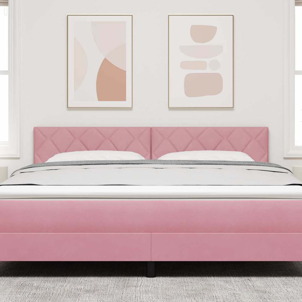 Tête de lit avec tête de lit Rose 180 cm Velours - XIOS