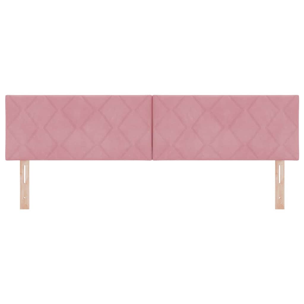 Tête de lit avec tête de lit Rose 180 cm Velours - XIOS