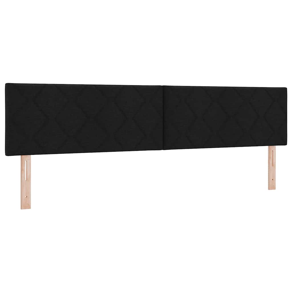Tête de lit avec tête de lit Noir 200 cm Cuir synthétique