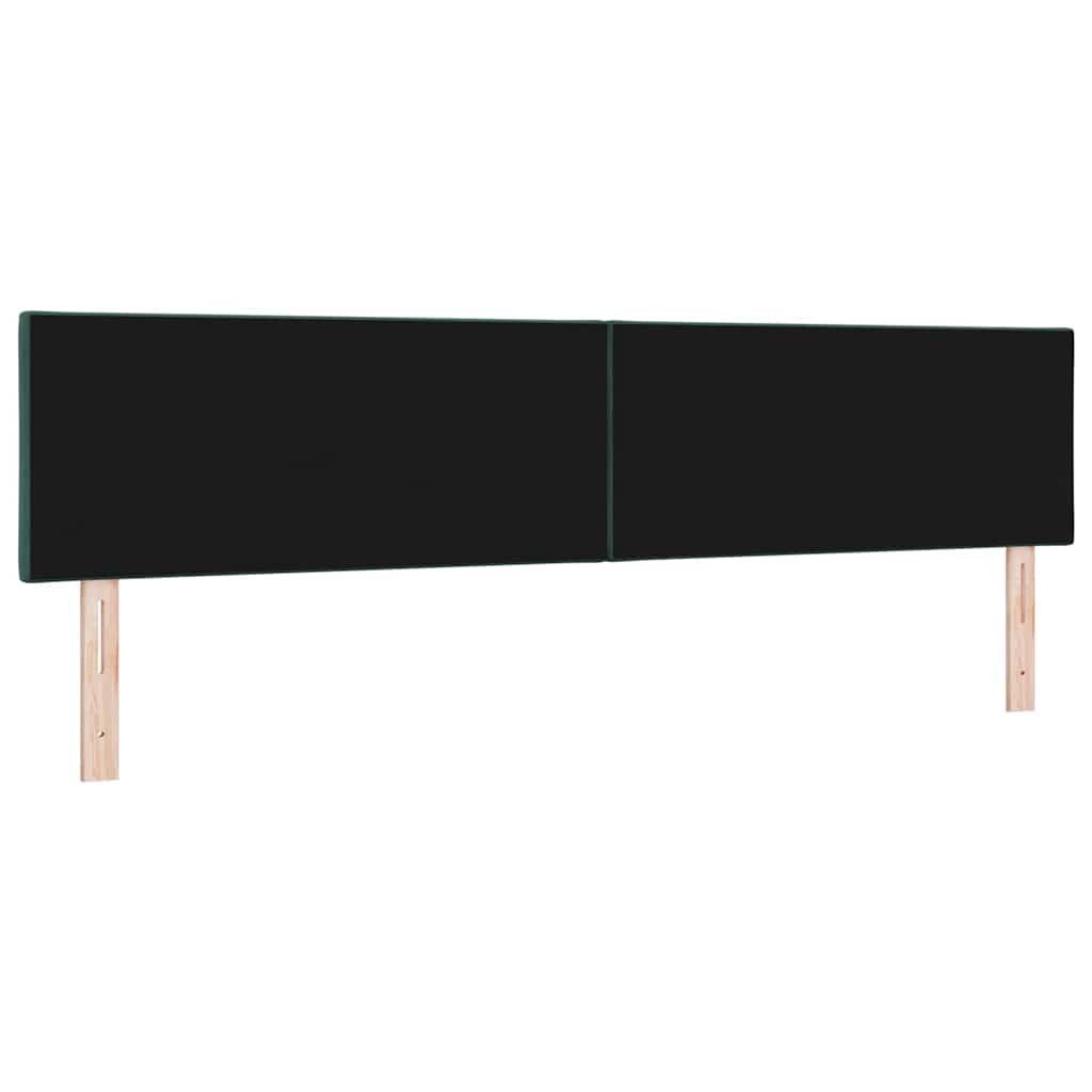 Tête de lit Montage mural Géométrique Vert foncé 200 cm Velours - XIOS