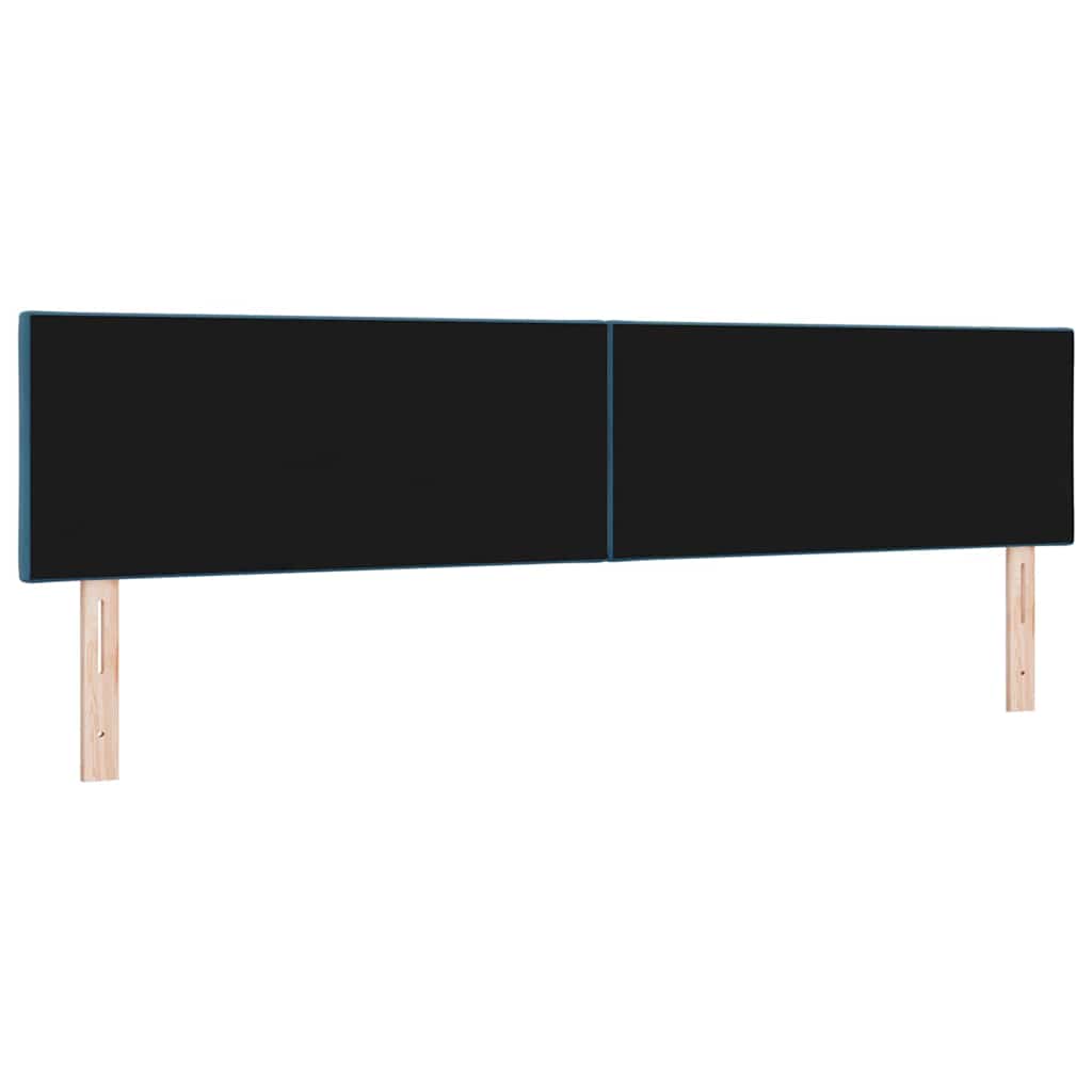 Tête de lit avec tête de lit Bleu foncé 200 cm Velours