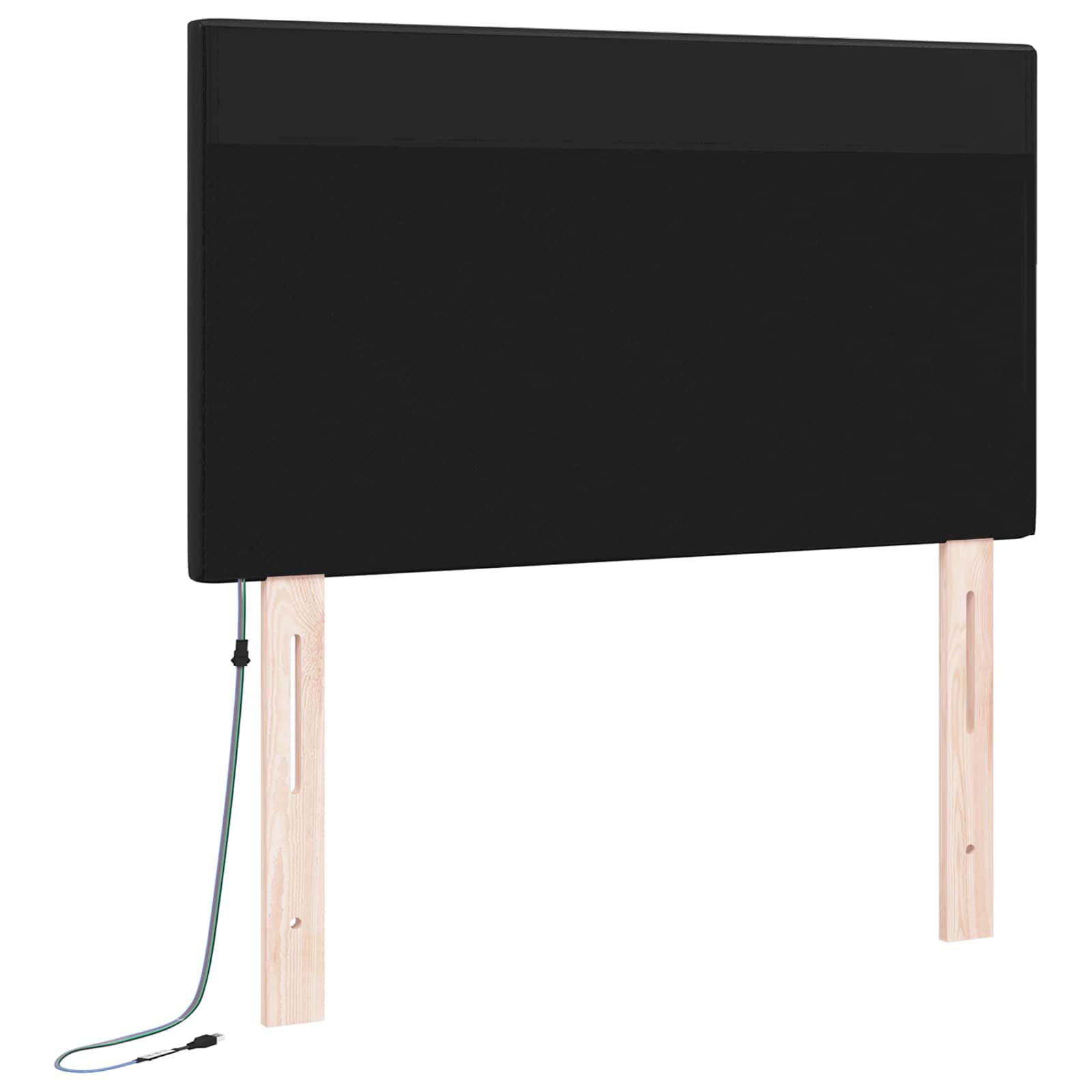 Tête de lit LED Noir 100 cm Cuir synthétique - XIOS