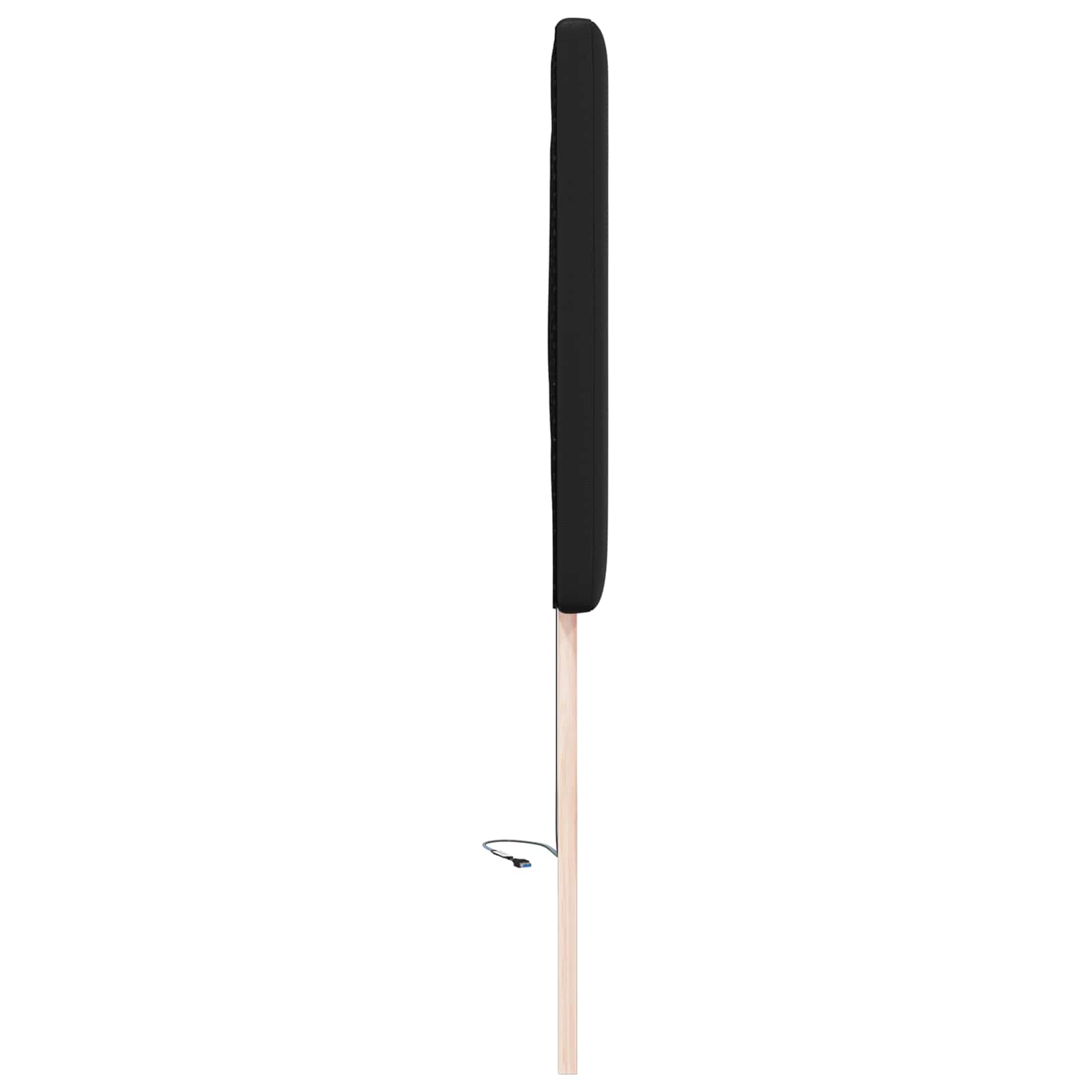 Tête de lit LED Noir 100 cm Cuir synthétique - XIOS