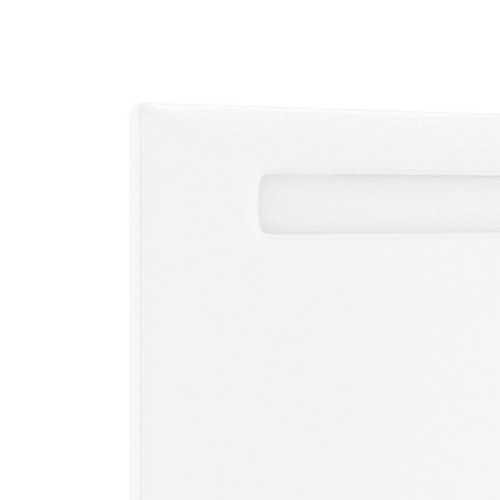 Tête de lit LED Blanc 100 cm Cuir synthétique - XIOS