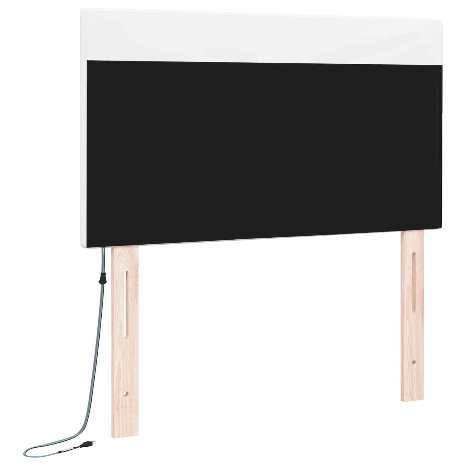 Tête de lit LED Blanc 100 cm Cuir synthétique - XIOS