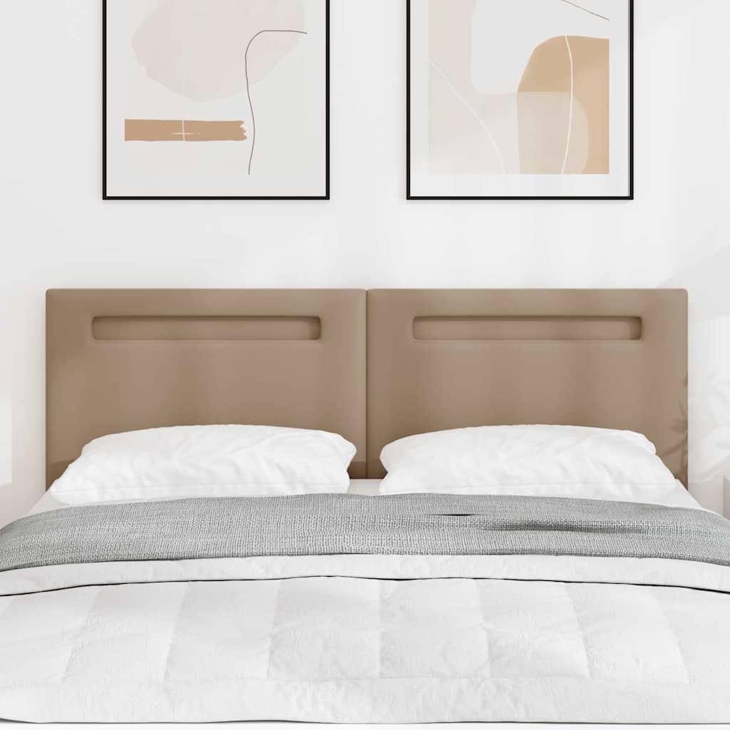 Tête de lit avec des lumières à LED Cappuccino 144 cm PVC - XIOS