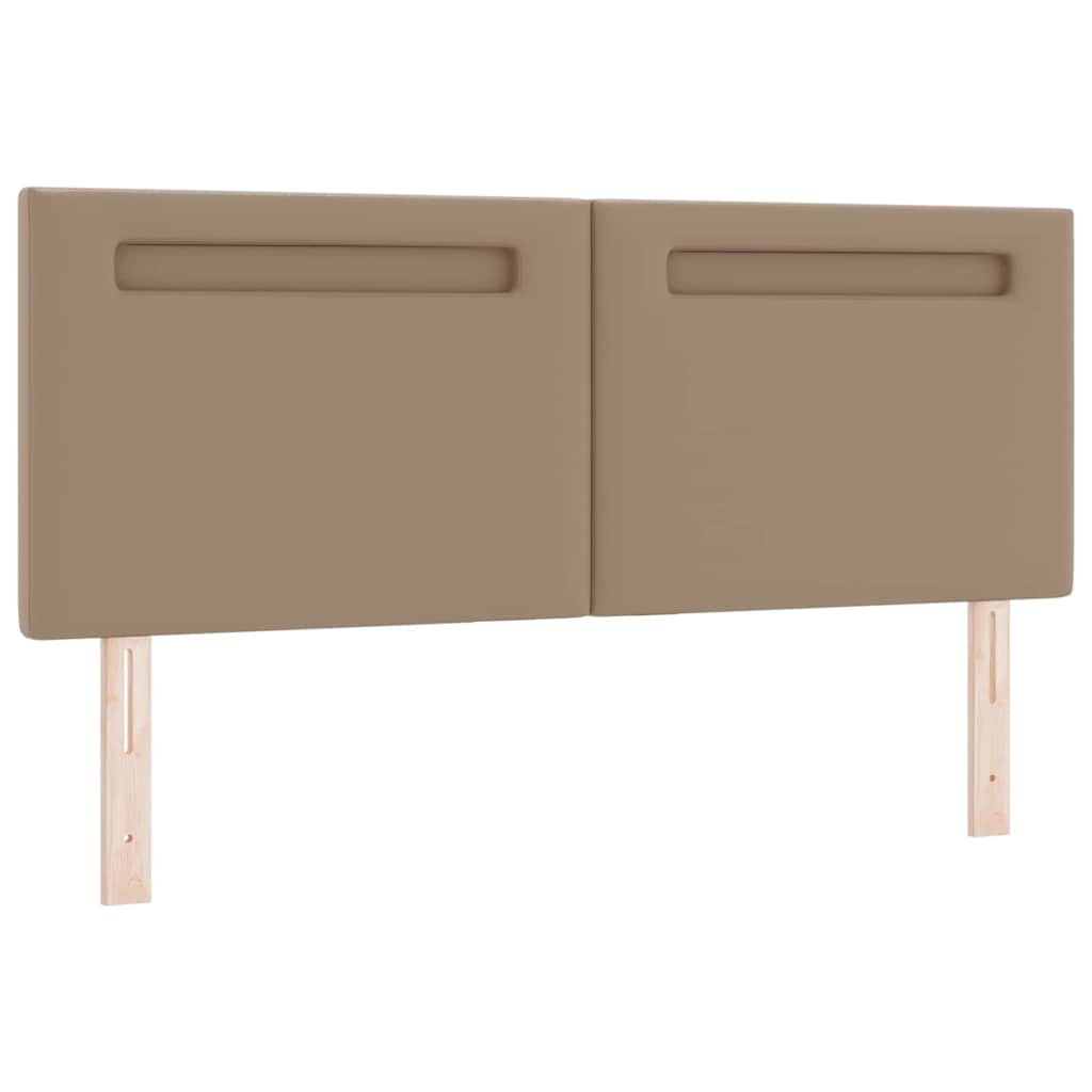 Tête de lit avec des lumières à LED Cappuccino 144 cm PVC - XIOS