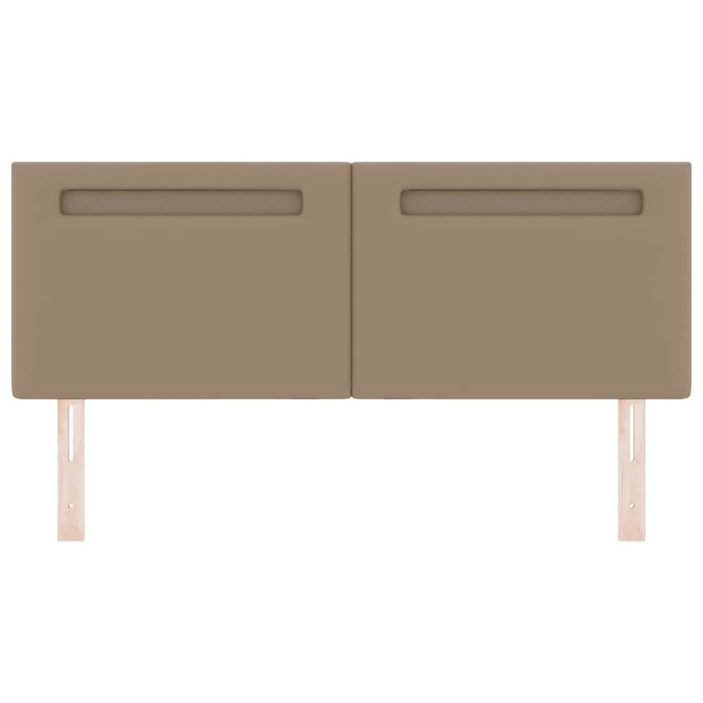 Tête de lit avec des lumières à LED Cappuccino 144 cm PVC - XIOS