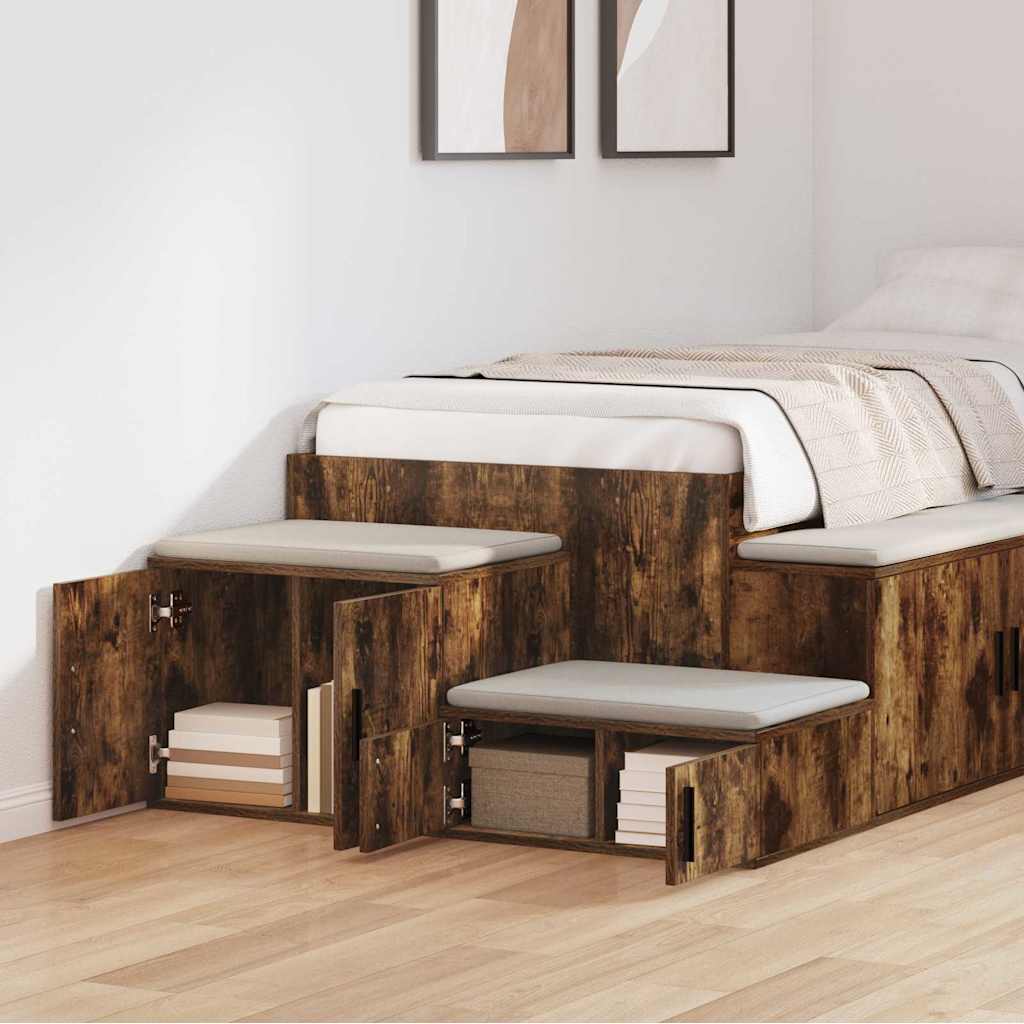 Armoire de rangement Chêne fumé 118 x 41 x 40 cm - XIOS