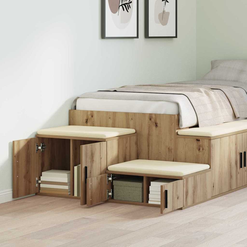 Armoire de rangement chêne artisanal 118 x 41 x 40 cm - XIOS