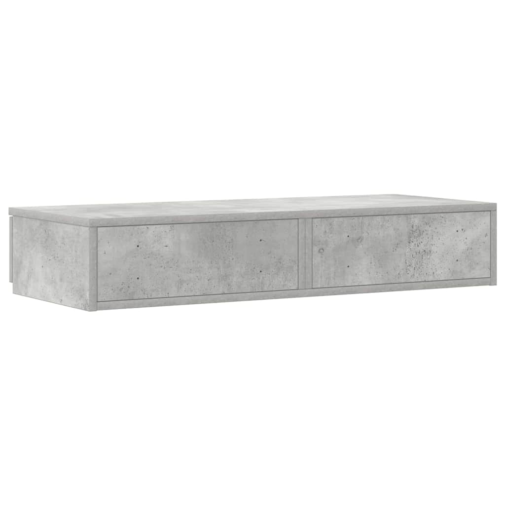 Tiroirs de lit avec tiroir Gris béton 100 x 36,5 x 16,5 cm - XIOS