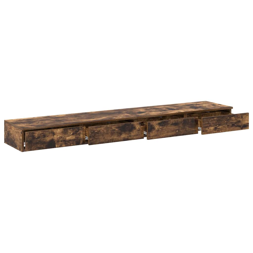 Tiroirs de lit avec tiroir Chêne fumé 200 x 36.5 x 16.5 cm - XIOS