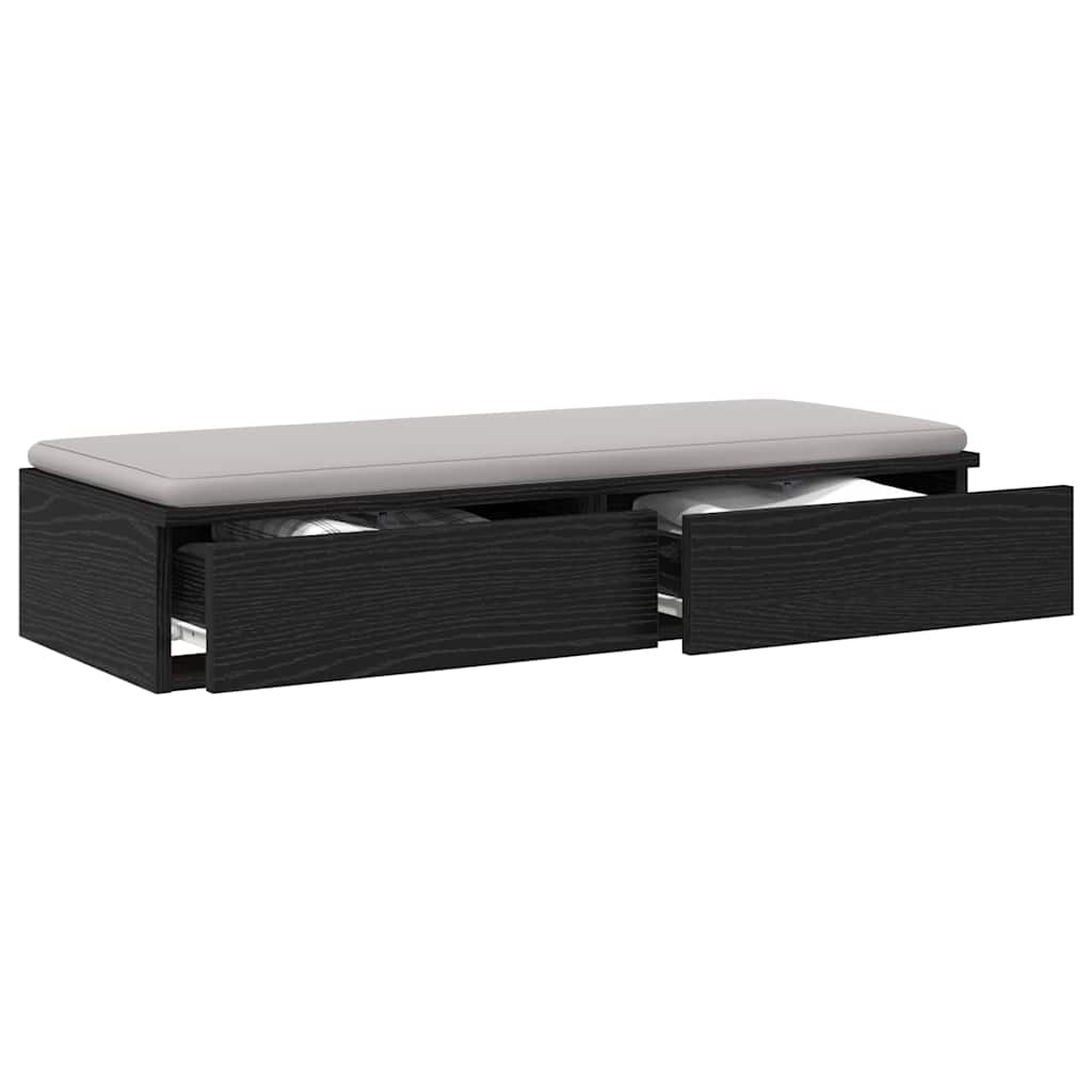 Tiroirs de lit Chêne noir 80 x 36,5 x 16,5 cm Bois d'ingénierie - XIOS