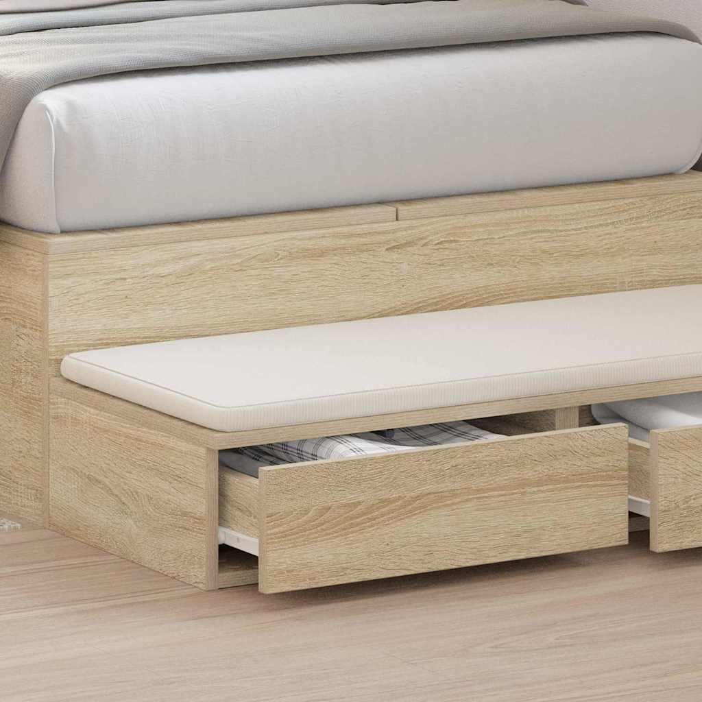 Tiroirs de lit avec tiroir Chêne Sonoma 75 x 36,5 x 16,5 cm - XIOS